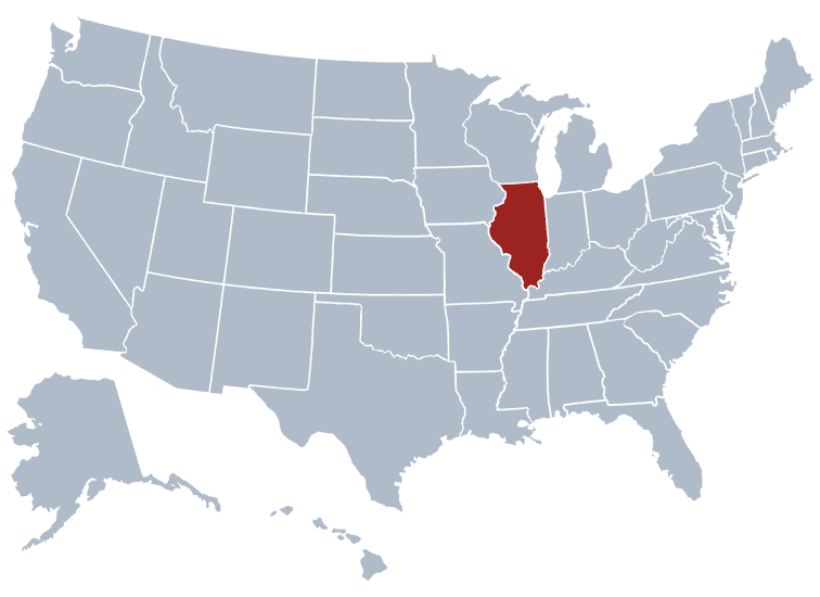 USA States Covered by Ovid Media Group-illinois