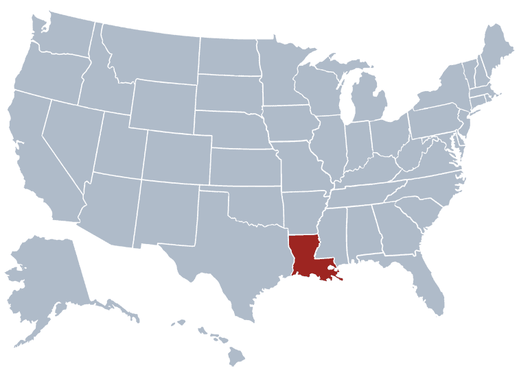 USA States Covered by Ovid Media Group-louisiana