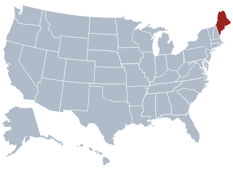 USA States Covered by Ovid Media Group-maine
