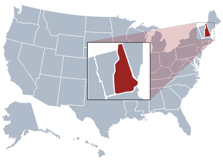 USA States Covered by Ovid Media Group-newhampshire