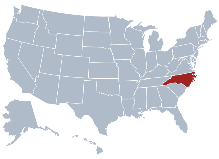 USA States Covered by Ovid Media Group-northcarolina